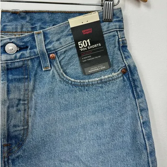 Levi's 90's 501 Shorts in Sketch Artist Short Size 26 - Picture 4 of 8